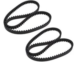 Dailygoods - Aandrijfriem - Grasmaaier riem - Rubber - 107 tanden - 856 mm omtrek - Geschikt voor Stiga 105 hatchback - Zwart
