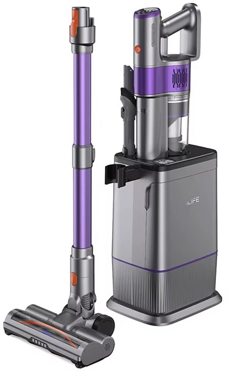 iLife H90 Pro Draadloze Steelstofzuiger - Stofopvang en Laadstation - 2 in 1 - Compact en Lichtgewicht - Kruimeldief - Stofzuiger — afbeelding 1
