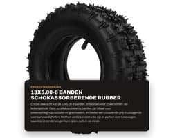 Dailygoods- Grasmaaier Banden Schokabsorberend - Binnen- en Buitenbanden - Verdikte Band - Antislip Textuur - Duurzaam Butylrubber - Uitstekende Afdichtingsprestaties