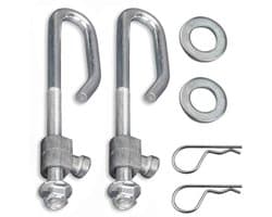Dailygoods- Deck Lift Hanger Rod kit - Vervangt onderdeelnummers GX24864/GX21718 - Compatibel met E-serie en D-serie - Hoge kwaliteit - Voor diverse modellen - Inclusief bevestigingsmaterialen - Hefframe