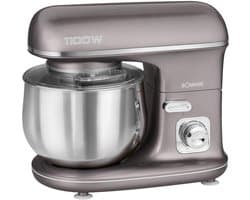 Keukenmachine - Mixer - Deeg Maken - Traploze Snelheidsregeling - 5 Liter Kom - Grijs