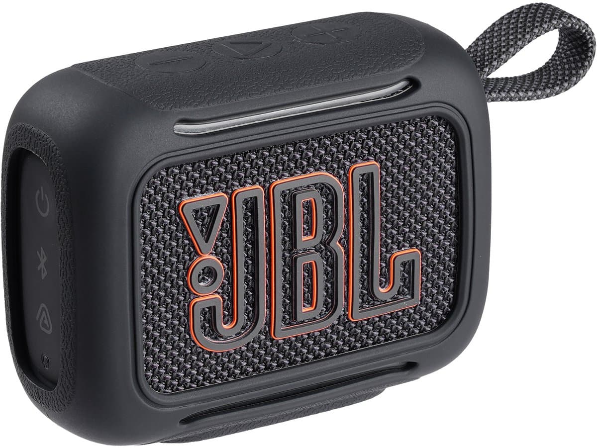 Beschermhoes geschikt voor JBL Go 5 Bluetooth Speaker - Meerdere Kleuren - Schokbestendig - Krasbestendig - Siliconen - Hoesje - Case - Bescherming - Zwart — afbeelding 1