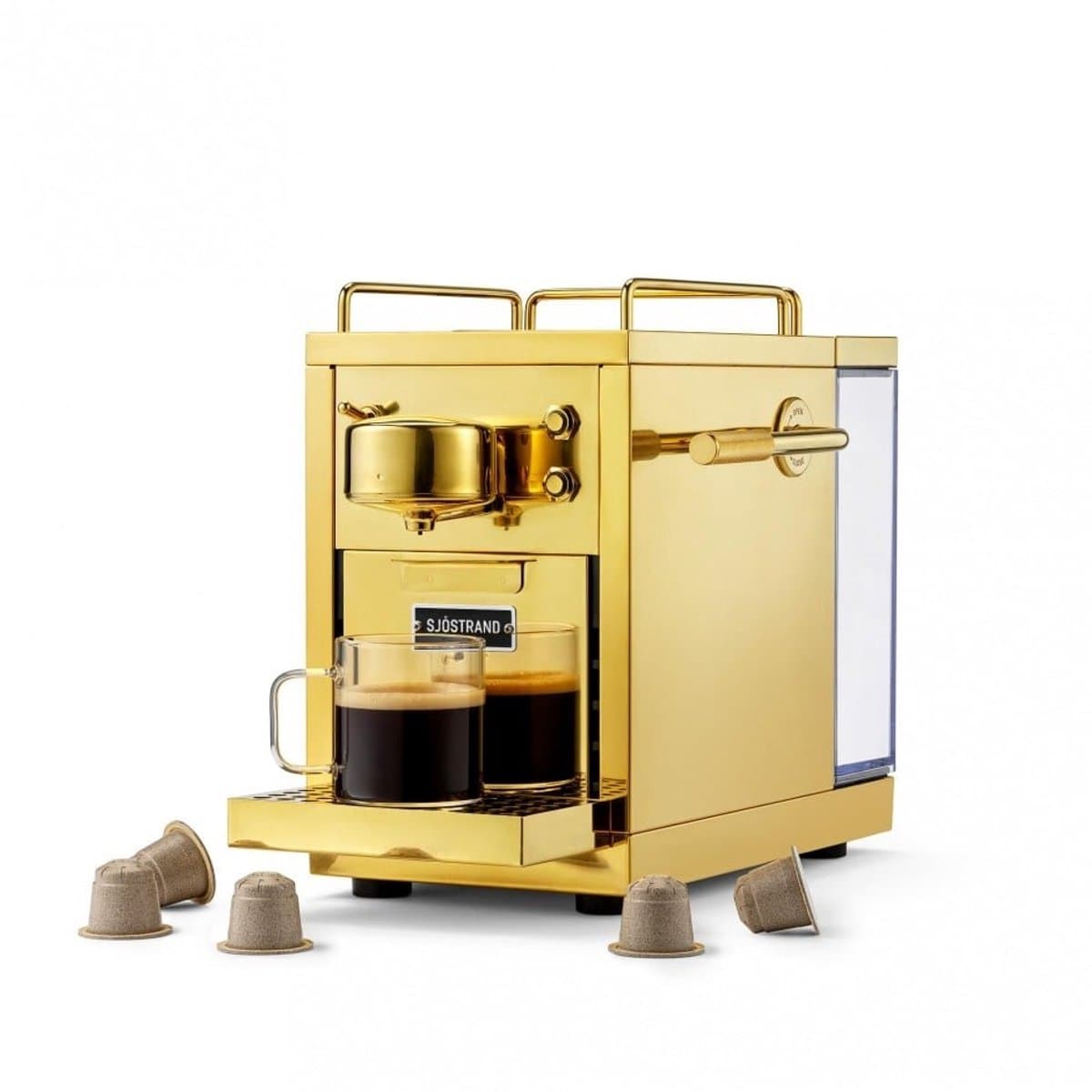 Sjöstrand The Original 2.0 - Espresso Capsule Machine - Brass - Goud — afbeelding 1