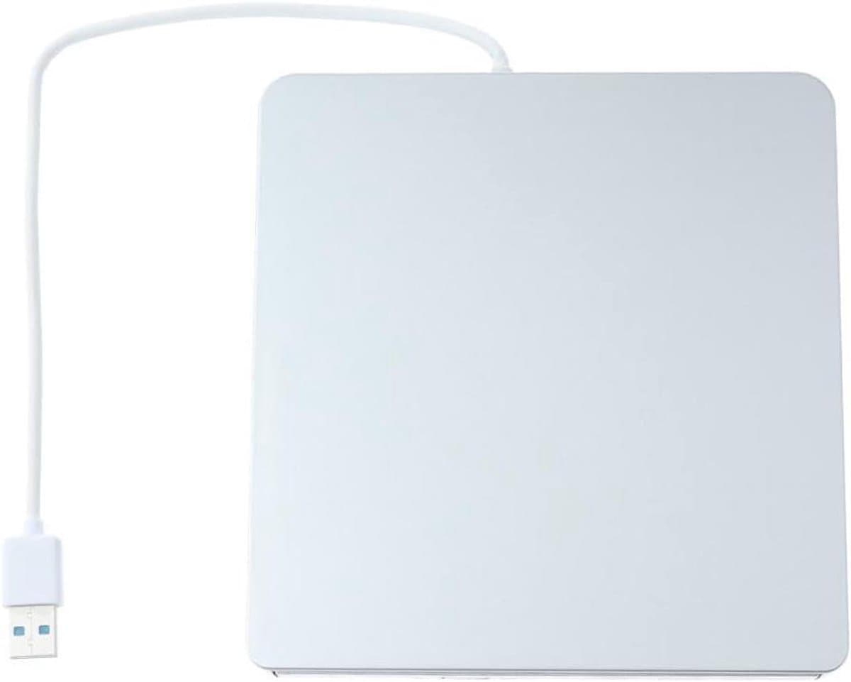 Externe DVD Brander - CD Lezer - Data Archiveren - Draagbaar Slank Ontwerp - USB 3.0 - Zilver — afbeelding 1