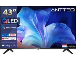 ANTTEQ Q43-AGU1.Q1 – 43 Inch 4K QLED Smart TV - Android TV - Triple tune