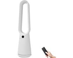 Elektrische Torenventilator - Bladloze Ventilator - Koelte Thuis - 120 Graden Oscillatie - 97 Cm Hoog - Wit