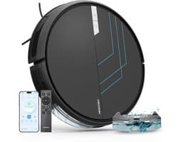 AIRROBO P30 - Robotstofzuiger - voor nat en droog gebruik-met dweilfunctie-krachtige zuigkracht van 3000 Pa-Ondersteunt wifi/app/spraakbesturing-voor dierenharen en harde vloeren