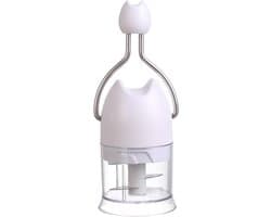 Keukenmachine Groentehakker - Knoflookmolen Uienmolen - Snel Ingrediënten Snijden - Handmatige Handslinger Bediening - 12 x 11.5 x 7.7 cm