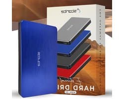 Externe harde schijf - Draagbare opslag - Back-up maken - USB 3.0 - 500 GB - Blauw