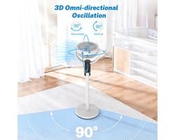 Wentinkmo Torenventilator - Elektrische Ventilator Luchttuurbine -vloerventilator Verstelbare