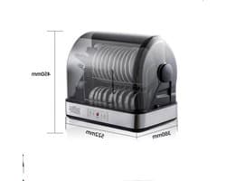 Compacte Vaatwasser - Mini Afdroger - Hygiënisch Servies - Hoge Temperatuur Sterilisatie - 54 Liter Capaciteit - Zilver