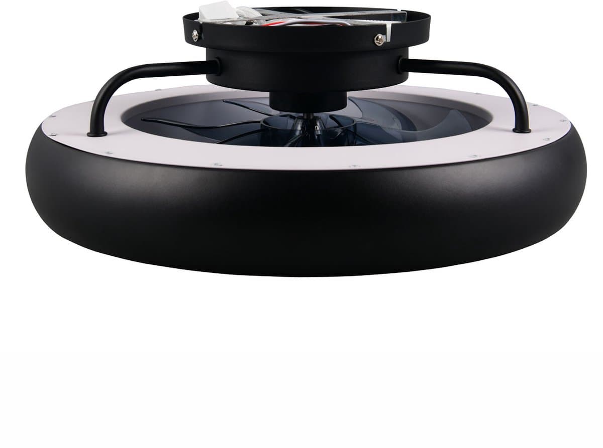 Plafondventilator | 40 cm | plafond ventilatoren | LED | zwart | kunststof | modern functioneel design — afbeelding 1