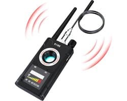 Professionele detector voor verborgen camera's, GPS-trackers en afluisterapparatuur | Zeer gevoelige en instelbare RF-signaalzoeker voor hotels, reizen en auto's | Compact en gebruiksvriendelijk voor optimale privacy en gemoedsrust