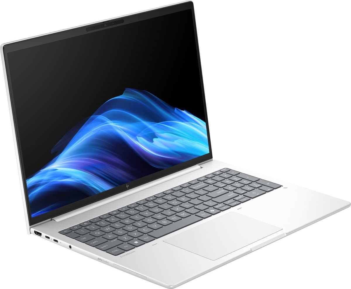 HP EliteBook 8 G1i AI PC Wolf Pro Security Edition Intel Core Ultra 7 255U Laptop 40,6 cm (16") WUXGA 32 GB DDR5-SDRAM 1 TB SSD Wi-Fi 7 (802.11be) Windows 11 Pro Zilver — afbeelding 1