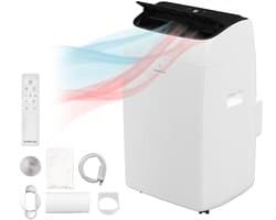 Inventum AC126WH Mobiele Airco - 12000 BTU Airconditioning - 4-in-1 - Koelen, Verwarmen, Ventilator, Ontvochtiger - Tot 105 m³ - Afdichtingskit - Wit