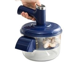 Elektrische Schilmachine - Fruit Pruimer - Keuken Voorbereiding - Automatische Werking - 19.5 x 24 cm - Blauw
