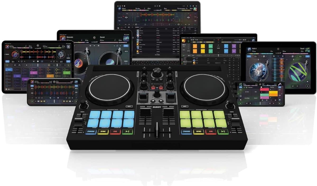 SNJY® DJ Set - DJ Controller - DJ - 2-Kanaals - Zwart — afbeelding 1
