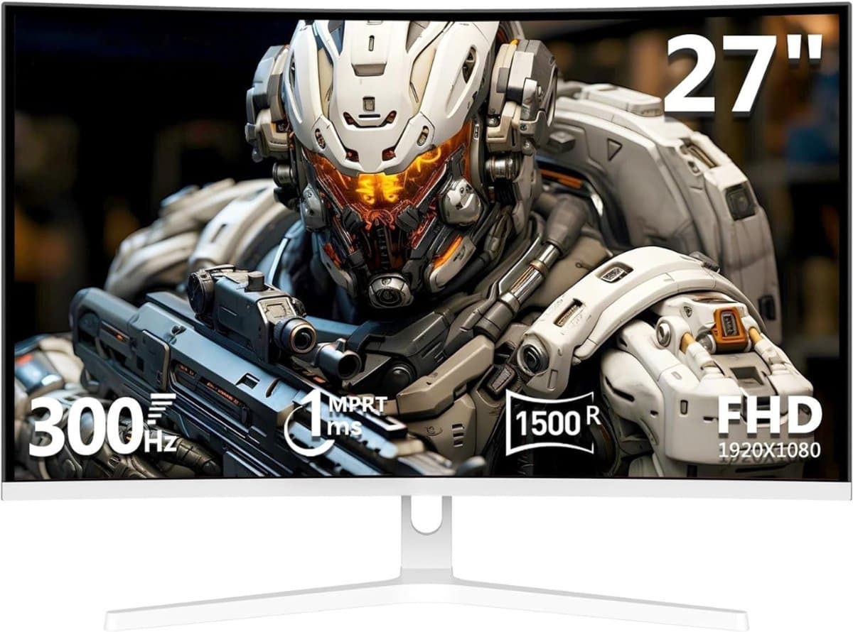 TIM® Gaming Monitor 240hz - Gaming Monitor - Wit - 18cm x 62cm x 45cm — afbeelding 1
