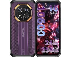 OUKITEL G7 Rugged Smartphone 2026 nieuw - 24GB RAM - 256GB ROM - 6,52 inch - 10600 mAh - Android 16 - IP68/IP69K Outdoor telefoon - Gemini Ai - 64MP Camera - NFC GPS - Paars