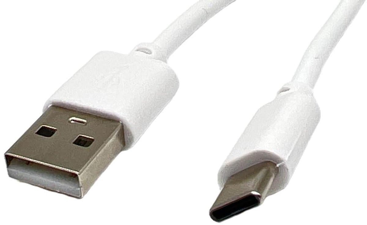 USB-C Laadkabel - Datakabel Externe Harde Schijf - Bestanden Overzetten - USB-A naar USB-C - 1 meter - Wit — afbeelding 1