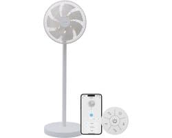 Evolar Smart Ventilator Staand - 36W - Incl. Accu - Statiefventilator - Ambient Light - WiFi - App & Afstandsbediening - EVO-SF36WW
