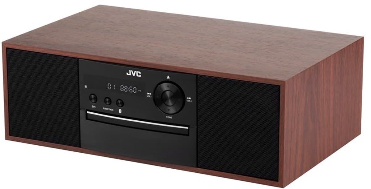 JVC RD-E761 - Audiosysteem - Bluetooth - CD-speler - FM-tuner - Houtlook — afbeelding 1