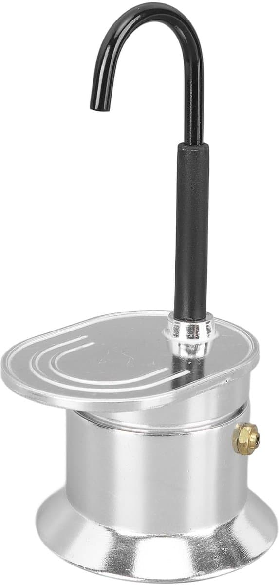 JHUBERS- Moka Pot Snel Koffiezetten - Aluminium Legering - Draagbaar - 1 Kop 50 ml - Koffiemachine Voor Fornuis - Geweldig Cadeau - Koffiezetapparaat — afbeelding 1