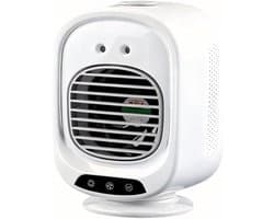 VHV-Mobiele Airco Mini - Compacte Nevelventilator met USB - Krachtige Luchtkoeler met Luchtbevochtiger - Stille Draagbare Tafelventilator voor Studentenkamer, Kantoor, Slaapkamer en Bureau