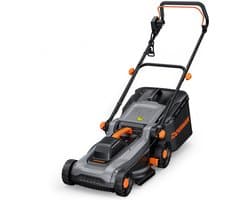 Jensaro Elektrische Grasmaaier - 1500W - Met Mulchfunctie - 36 CM Maaibreedte - 40L Grasopvangbak - 6 Maaihoogtes - Zwart/Grijs