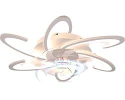 TamTrade Plafondventilator - Plafond ventilator met verlichting - LED - Dimbare verlichting - ABS-ventilatorbladen - 6 Snelheden