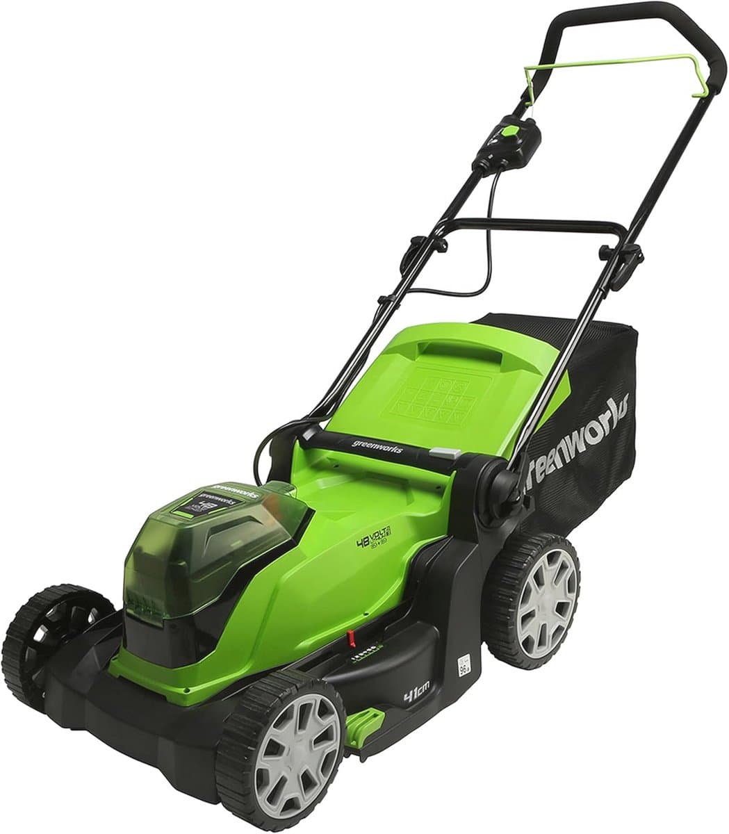 Draadloze Accu Grasmaaier voor Gazons tot 440 m² - 41 cm Maaibreedte, 50 L Zak, 3 Jaar Garantie — afbeelding 1