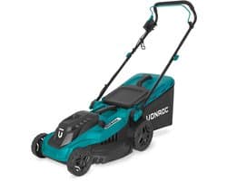 VONROC Grasmaaier - 1600W – 38 cm maaibreedte - Vijf instelbare maaihoogtes: 25/40/50/60/70 mm - Incl. 42L Opvangbak