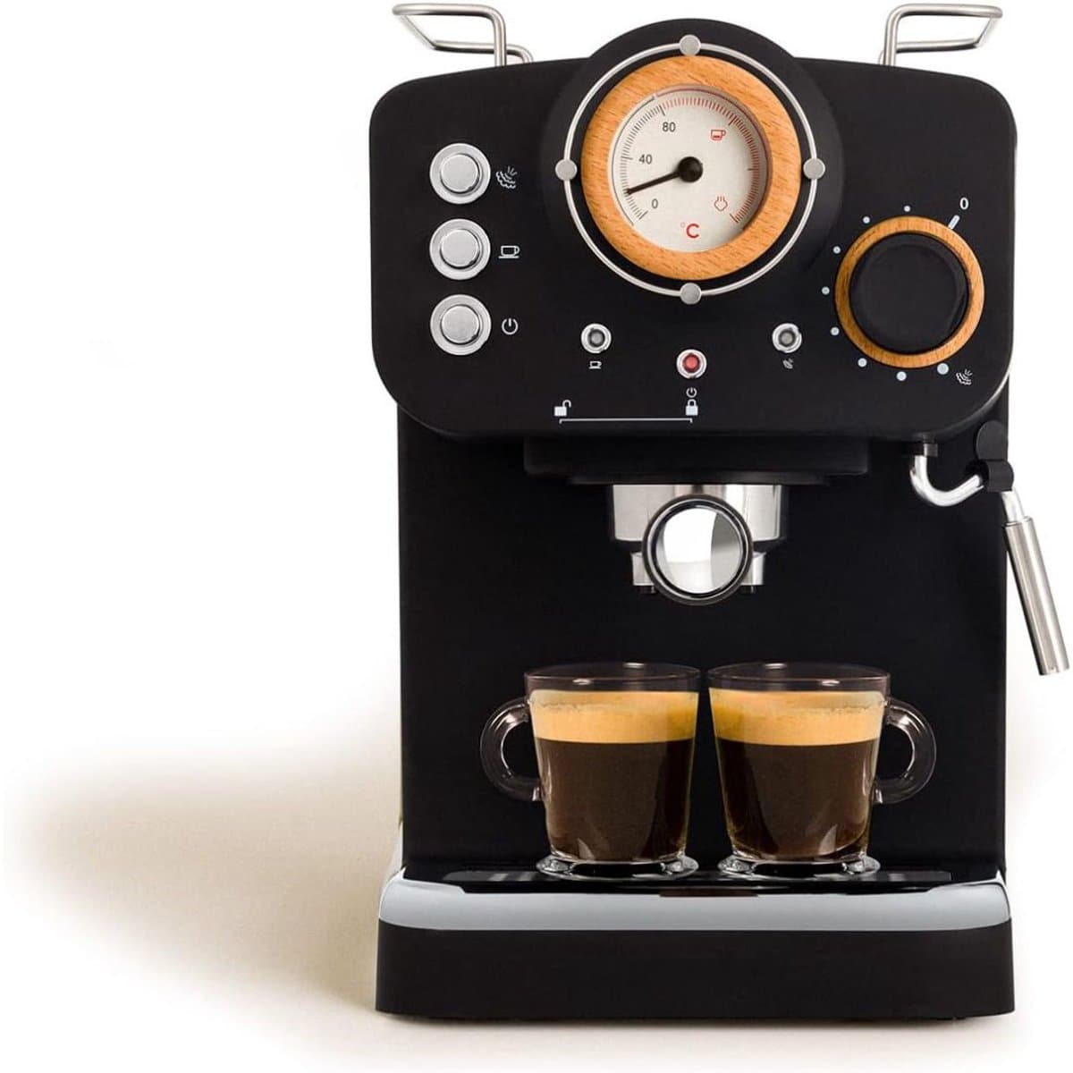 Espressomachine - Koffiezetapparaat - Koffiemachines - Zwart — afbeelding 1