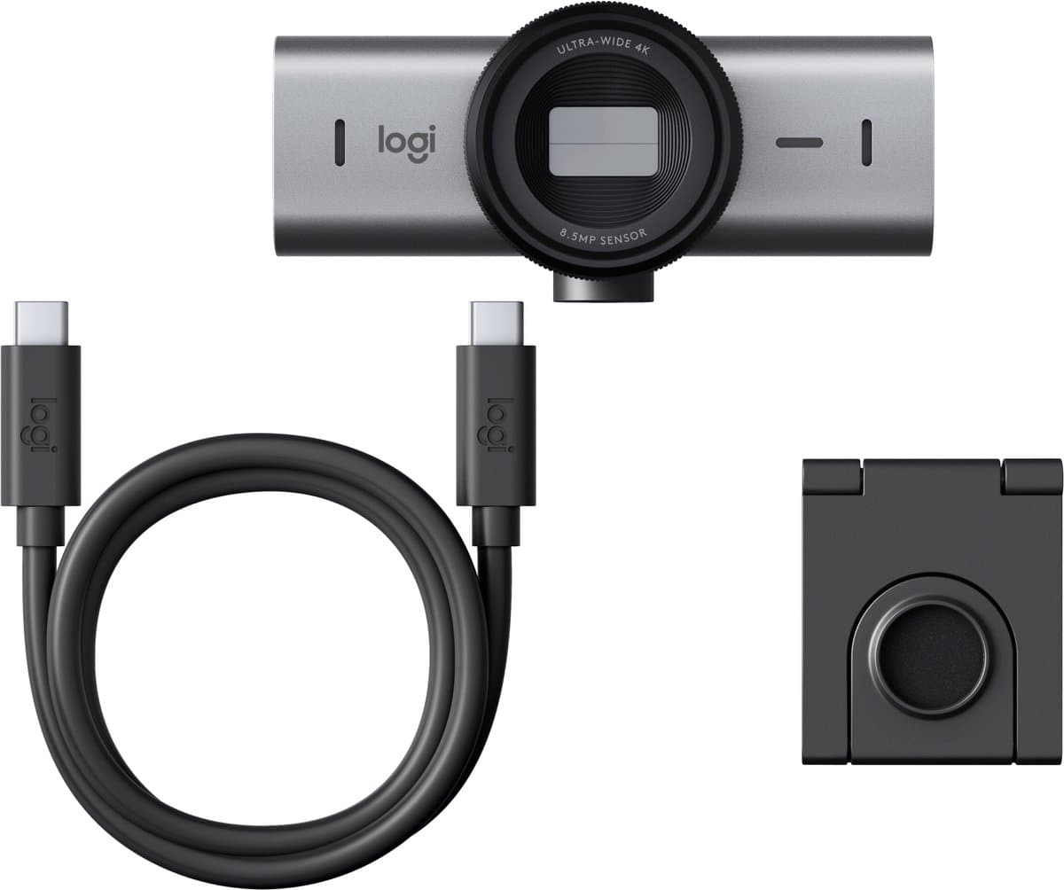 Logitech MX Brio - Webcam - 4K Ultra HD - 1080p/60fps - USB C - Graphite — afbeelding 1