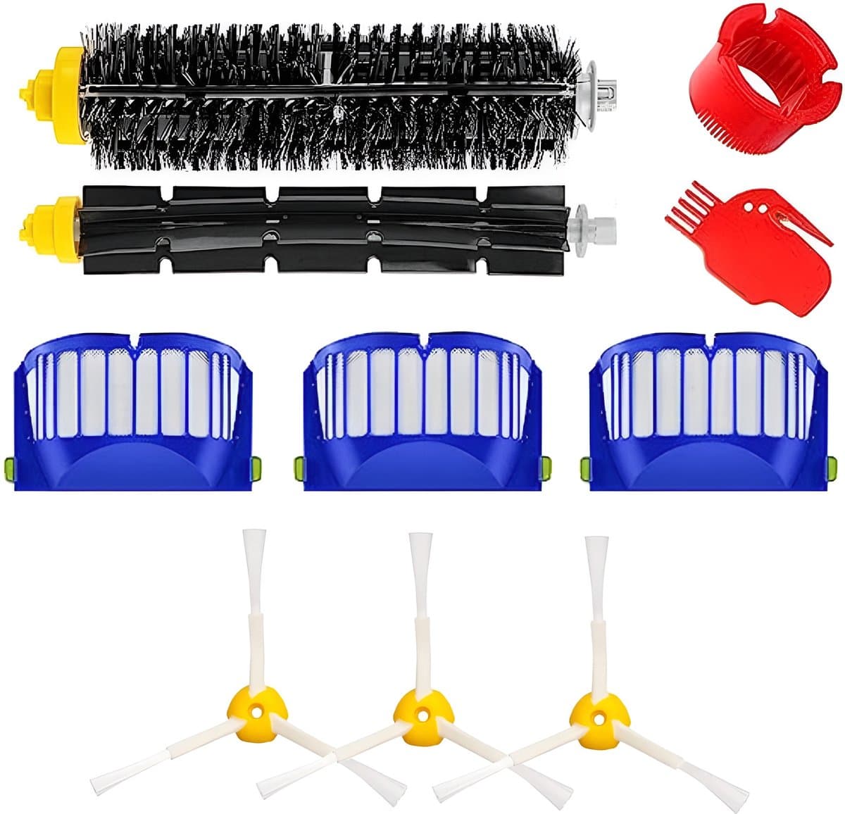 Filter en borstel set geschikt voor iRobot Roomba 600 series 605 615 616 620 621 630 635 650 652 660 665 671 680 690 691 695 — afbeelding 1