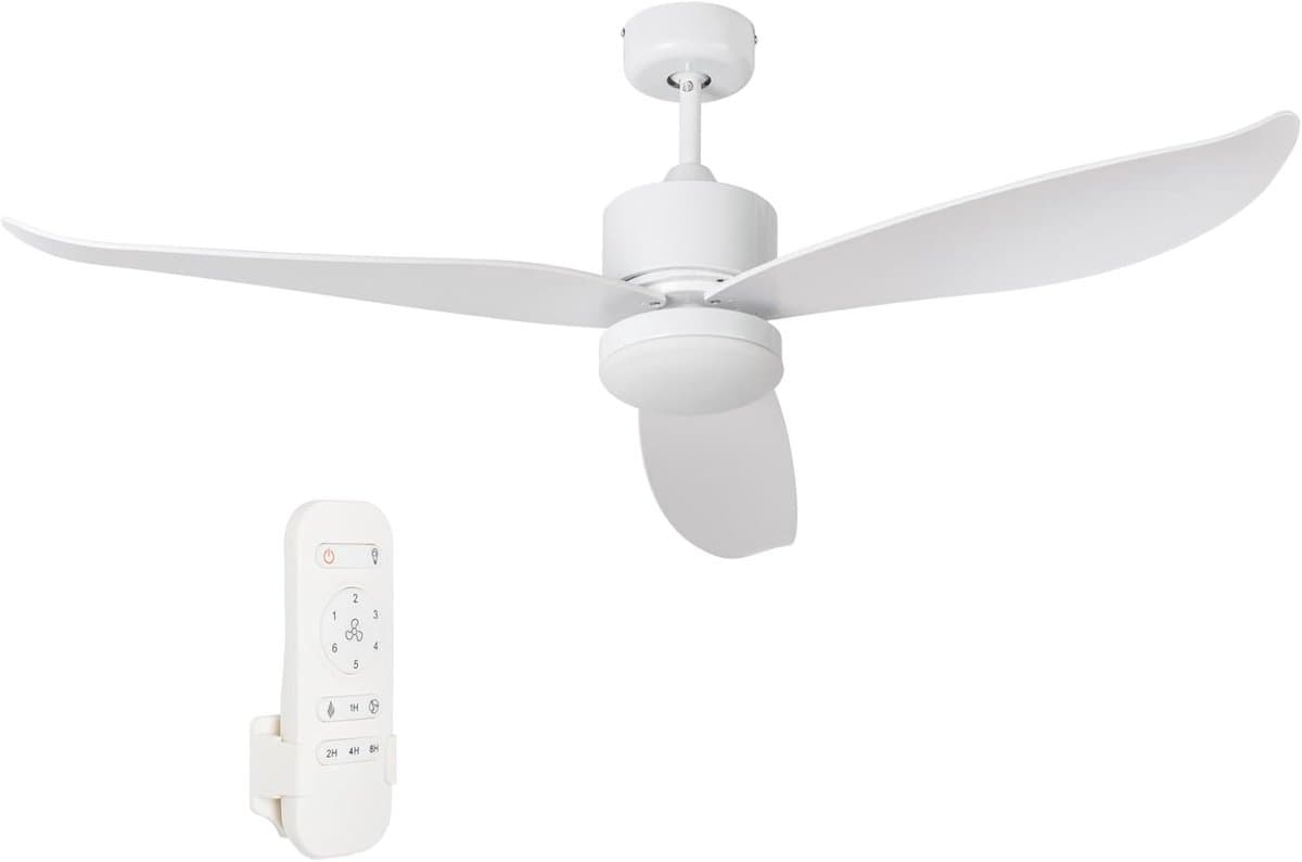 Jata JVTE4231 plafondventilator met verlichting- tot 25m2 - afstandsbediening - timer - 3 licht instellingen — afbeelding 1