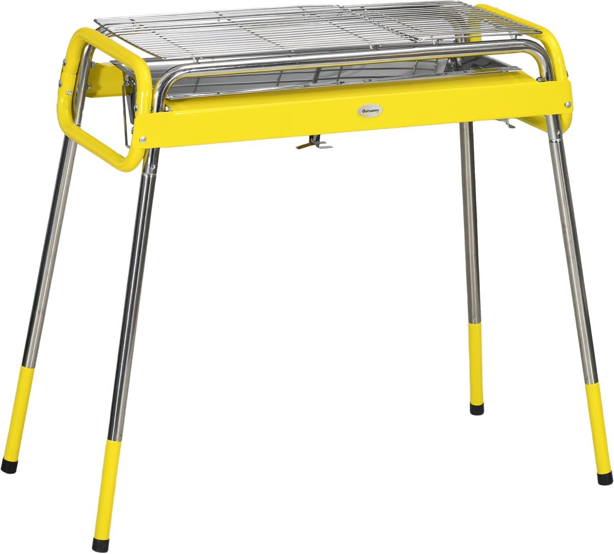 Premie Houtskool barbecue - Draagbare barbecue - Grilloppervlak 60x30cm - BBQ voor kamperen, buiten, tuin — afbeelding 1