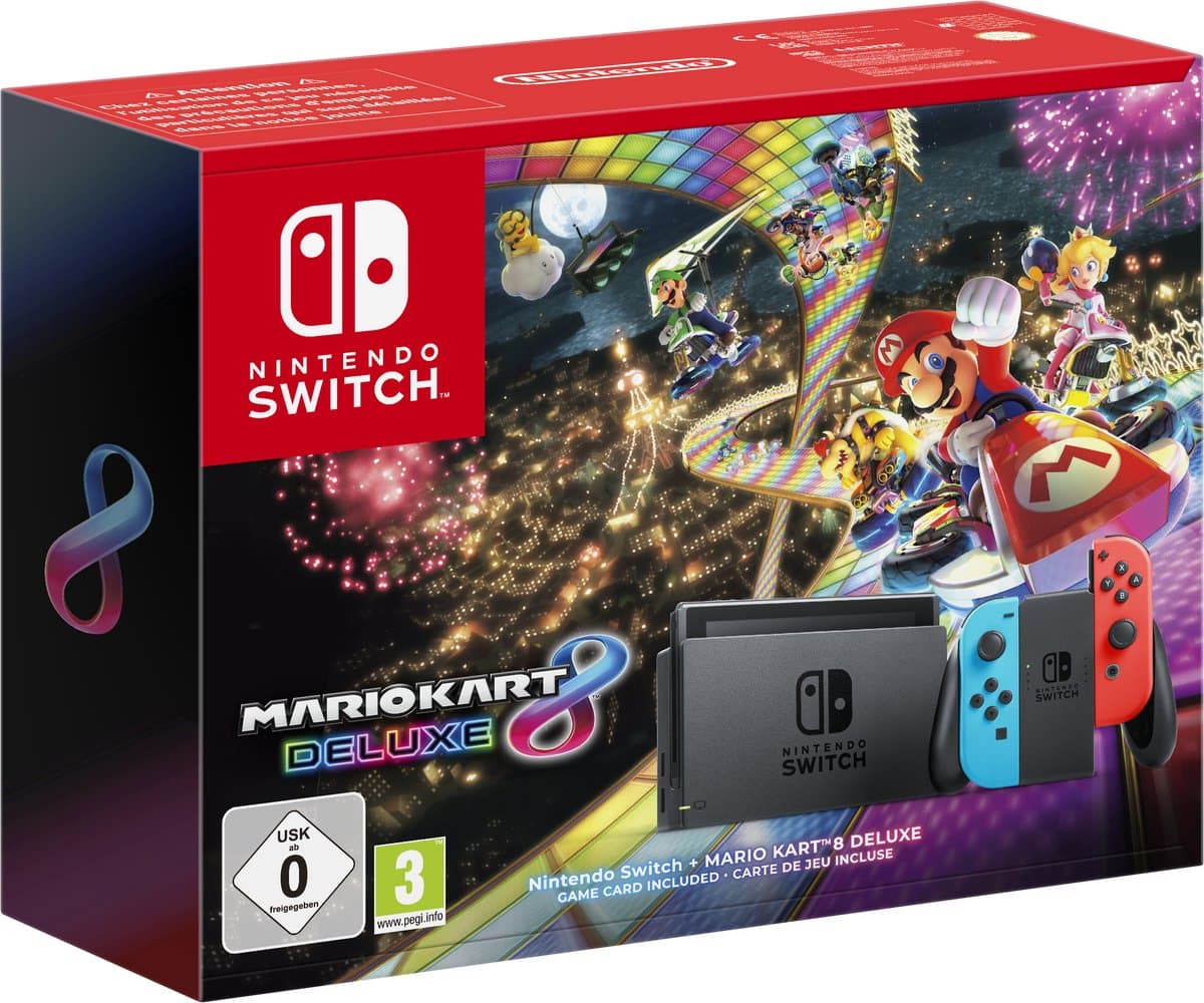 Nintendo Switch + Mario Kart 8 Deluxe — afbeelding 1