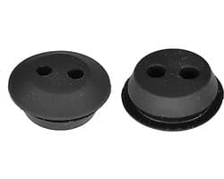 2 x brandstoftank rubberen tubes gassnijder benzine tanktuit universele brandstofleiding buisafdichting bosmaaier trimmer grasmaaier, Ø 20 mm 2 gaten