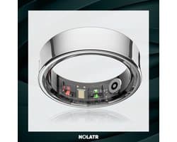 NOLATR LUX Smart Ring - Stappenteller - Slaaptracker - Zilver - Maat 9