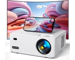 Draagbare beamer - 15.000 Lux 5G WiFi Native 1080P video thuisbioscoop projector - smartphone PC Xbox PS5 laptop tv-stick Beamer