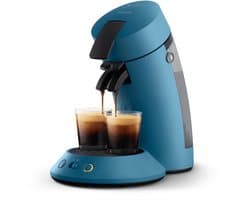 Philips Senseo Original Plus Koffiepadmachine CSA210/00 - Keuze uit 1 of 2 Kopjes - Instelbare Intensiteit - Automatische Uitschakeling - Blauw