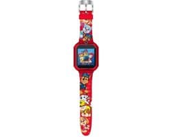 Accutime Kinderhorloge Paw Patrol Chase - Smartwatch Kind - Kinderhorloge met Spelletjes - Smartwatch Kinderen - Selfie Camera - Rood