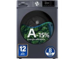 CHiQ CFL80-14586IM3XA - Wasmachine - 8 KG - Space Pro - A-15% - 16 programma's - AI Smart - Stoomwassen & Quick Wash - 12 jaar garantie op motor