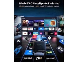 Beamer Mini-Beamer 4K - 1080p Full HD Resolutie - LCD - WiFi6 Bluetooth - Thuisbioscoop Projector