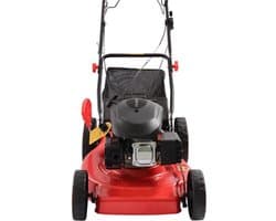 Grasmaaier Benzine - Maaibreedte 51 Cm - 4000 W Vermogen - 60 L Opvangzak - Rood Staal - Voor Middelgrote Tuinen