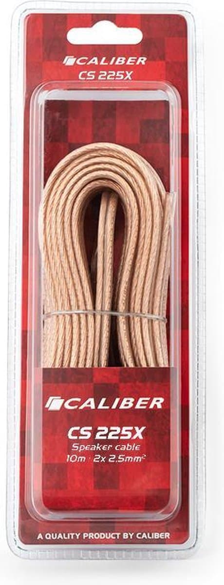 Caliber Speaker Kabel - Luidsprekerkabel - 2x2,5mm - 10 meter Speakerdraad - Transparant - CCA(CS225X) — afbeelding 1