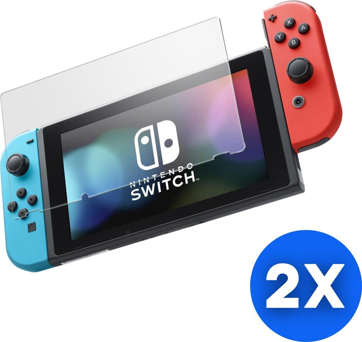 9H Tempered Glass Screen Protector - 2 stuks - Geschikt voor Nintendo Switch — afbeelding 1