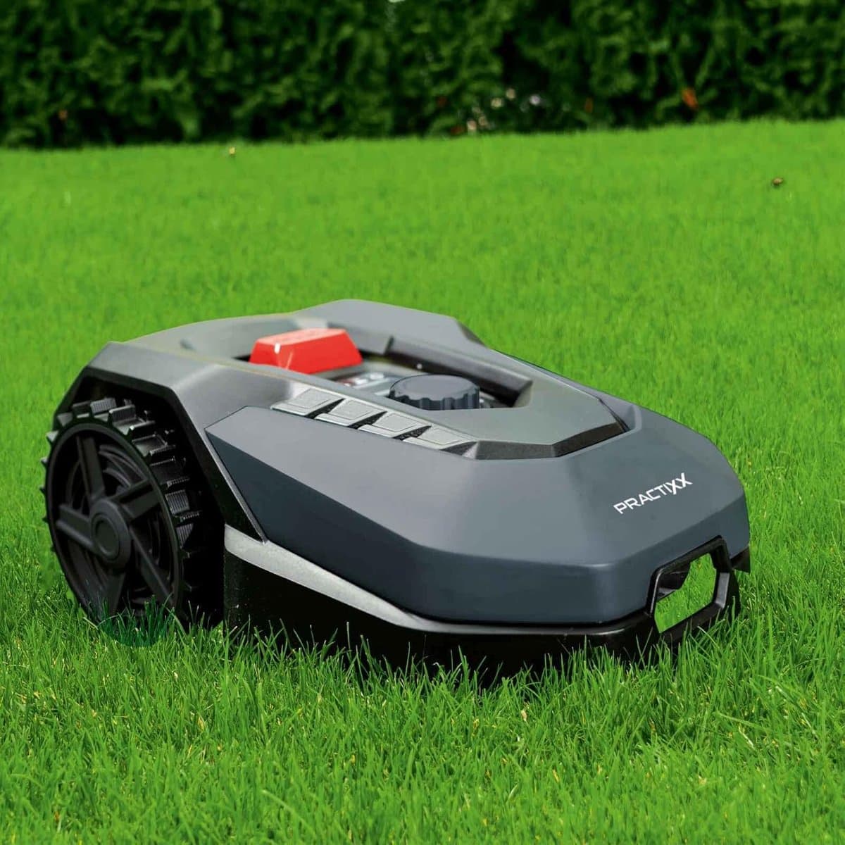Practixx Robot Maaier PX‑RRM‑600Wi – Automatische Grasmaaier tot 600 m² | 18 cm Snijbreedte | 20‑60 mm Maaihoogte | Regensensor | Edge‑maai‑functie | App‑besturing | 35 % Hellingshoek | 13,94 kg Indsutrialhome — afbeelding 1