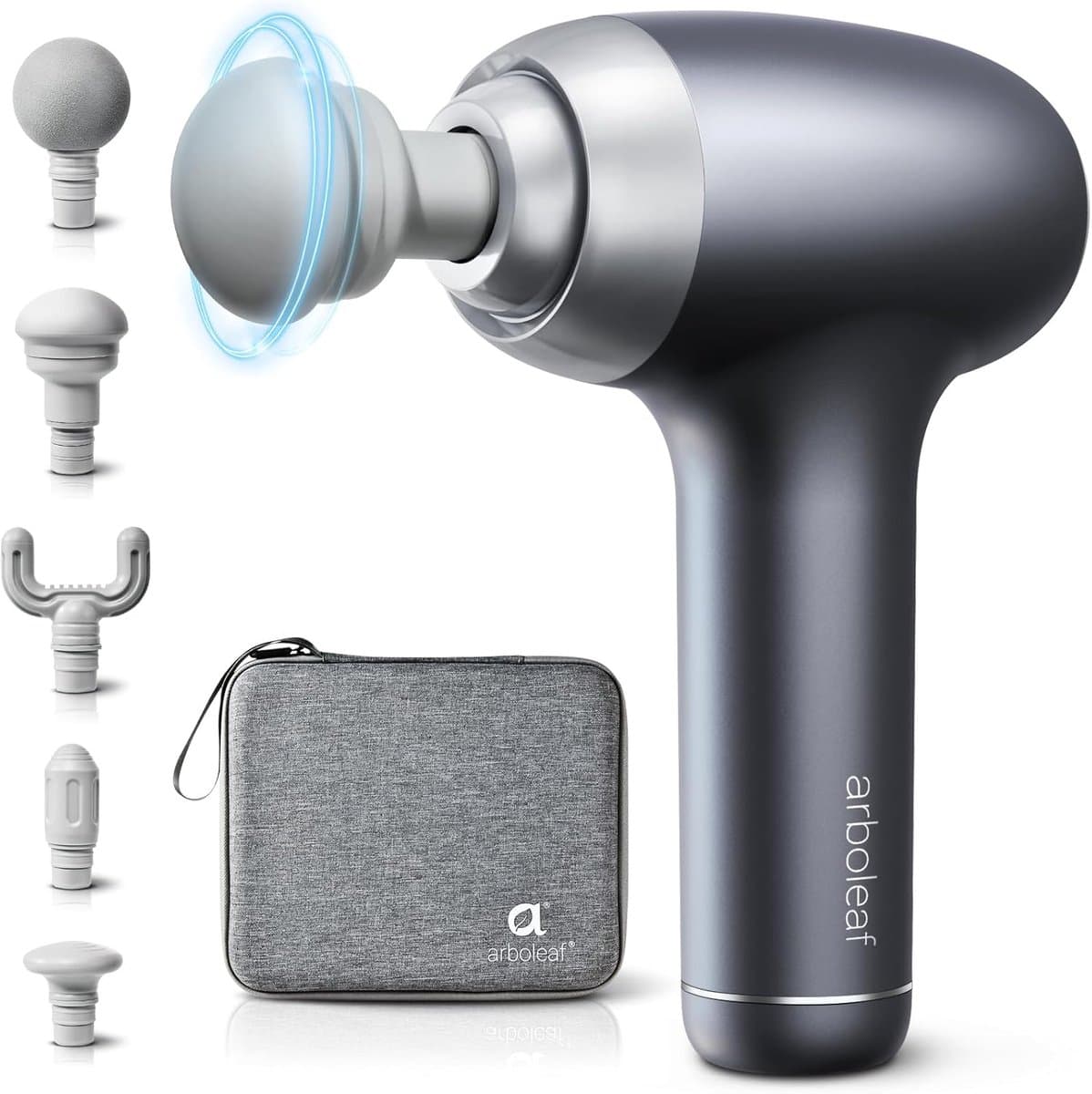Massagepistool voor diepe weefselmassage met opzetstukken en intensiteitsniveaus – Professionele spierontspanning — afbeelding 1